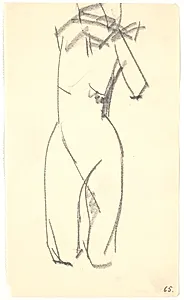 Knælende model by Isakson, Karl