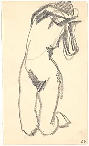 Knælende model by Isakson, Karl