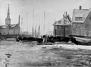 Knippelsbro. Vinter by Albert Gottschalk