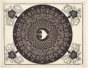 Knob med hjerteformet midte by Albrecht Dürer