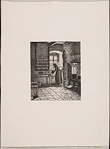 Køkkeninteriør by Bernhard Ulrik Middelboe