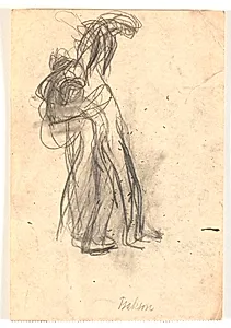 Kompositionsskitse med en eller to figurer by Isakson, Karl