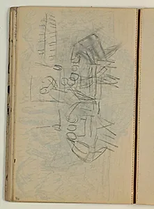 Kompositionsskitse, siddende figurer by Niels Larsen Stevns