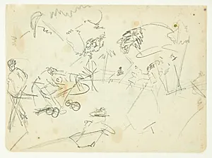 Kompositionsstudie til Langelinie-billedet by Edvard Weie