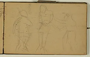 Kompositionsudkast til bibelsk scene by Niels Larsen Stevns