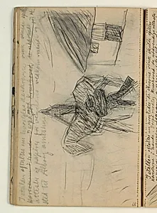 Kompositionsudkast til Blichers novelle "Bettefanden", p. 125 - Krushoved ved Bettefandens hus. Afskrift fra samme, l. 14-16 by Niels Larsen Stevns
