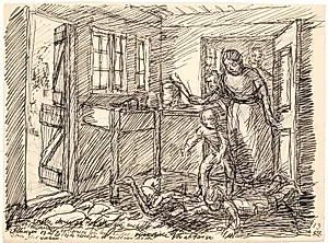 Konen skreg... by Fritz Syberg