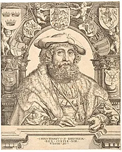 Kong Christian II af Danmark by Jacob Binck