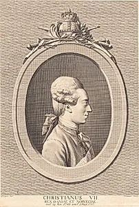 Kong Christian VII by J.F. Clemens