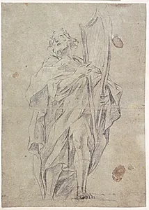 Kong David med sin harpe by Giovanni Battista Beinaschi