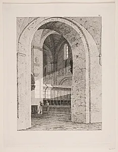 "Kongegravene i Ringsted Kirke". Planche III by Heinrich Hansen