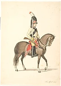 Kongelig hestegarde by Johannes Senn