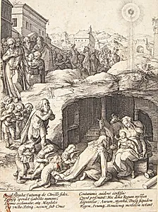 Kongernes tilbedelse by Hendrick Goltzius