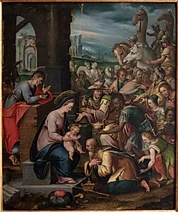 Kongernes tilbedelse by Frans Francken (I)