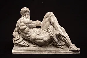 Kopi i formindsket størrelse efter Michelangelos Dagen by Michelangelo Buonarroti