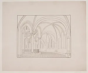 Koromgangen i Roskilde Domkirke by Georg Hoffmann