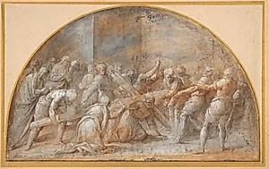 Korsbæringen by Battista Franco