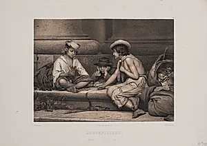 Kortspillere by Adolph Kittendorff