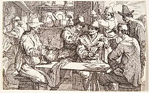 Kortspillere by Jan Baptist de Wael