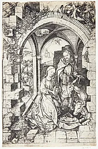 Kristi fødsel by Martin Schongauer