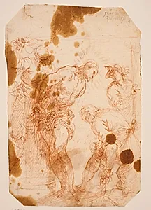 Kristi hudflettelse by Jacopo Palma (il Giovane)