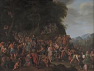 Kristi indtog i Jerusalem by Adriaen van Nieulandt