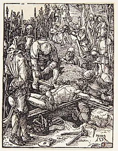 Kristi nagles til korset by Albrecht Dürer