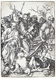 Kristi tilfangetagelse by Martin Schongauer