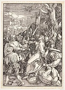 Kristi tilfangetagelse by Albrecht Dürer