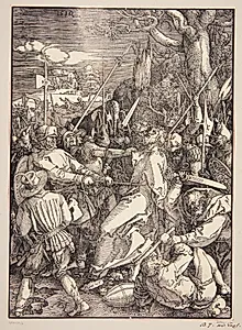 Kristi tilfangetagelse by Albrecht Dürer
