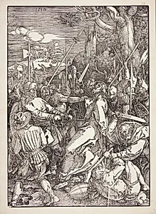 Kristi tilfangetagelse by Albrecht Dürer