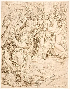 Kristi tilfangetagelse by Maarten van Heemskerck