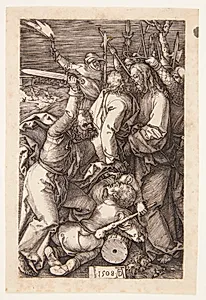 Kristi tilfangetagelse by Albrecht Dürer