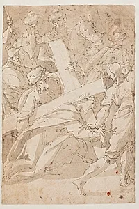 Kristus bærer korset by Giovanni Battista della Rovere
