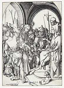 Kristus bragt for Annas by Martin Schongauer