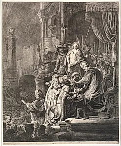 Kristus for Pilatus by Rembrandt van Rijn