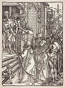 Kristus fremstilles for folket by Albrecht Dürer