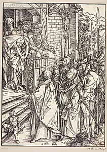 Kristus fremstilles for folket by Albrecht Dürer