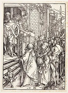 Kristus fremstilles for folket by Albrecht Dürer
