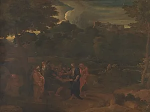 Kristus helbreder de to blinde ved Jericho by Ubekendt