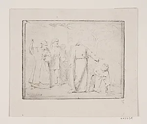 Kristus helbreder en lam by Carl Bloch