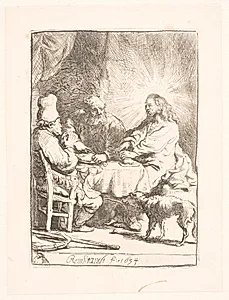 Kristus i Emmaus by Rembrandt van Rijn
