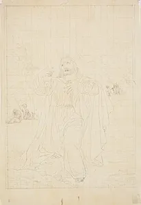 Kristus i Gethsemane have by J.F. Clemens