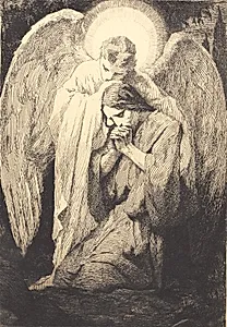 Kristus i Gethsemane by Frans Schwartz