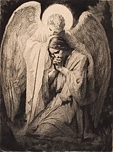 Kristus i Gethsemane by Frans Schwartz