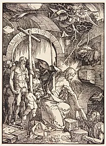 Kristus i helvedets forgård by Albrecht Dürer