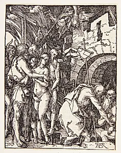Kristus i helvedets forgård by Albrecht Dürer