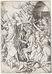 Kristus i limbo by Martin Schongauer