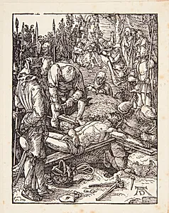 Kristus nagles til korset by Albrecht Dürer