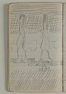 Kristus og den gode røver på Golgatha by Niels Larsen Stevns